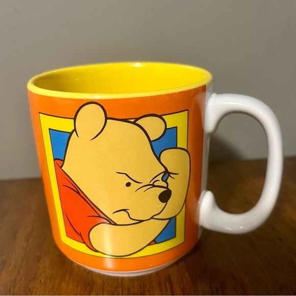 Disney Winnie the Pooh "Sides of Pooh" Cup Coffee Mug Vintage 3 Moods - Picture 4 of 7